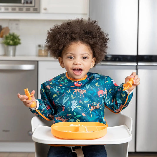 Bumkins Waterproof Sleeved Bib - Jungle