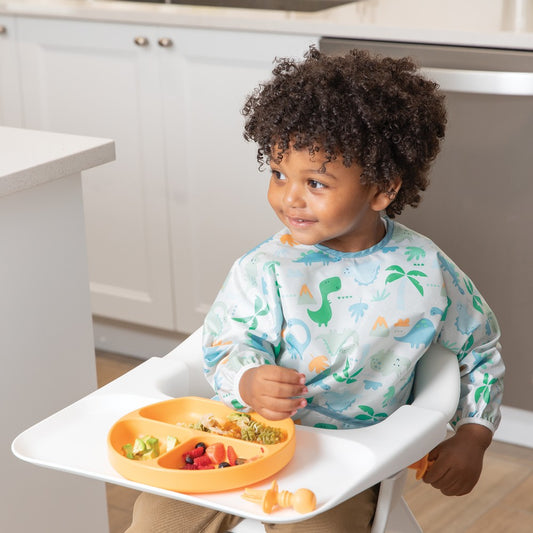 Bumkins Waterproof Sleeved Bib - Dinosaurs