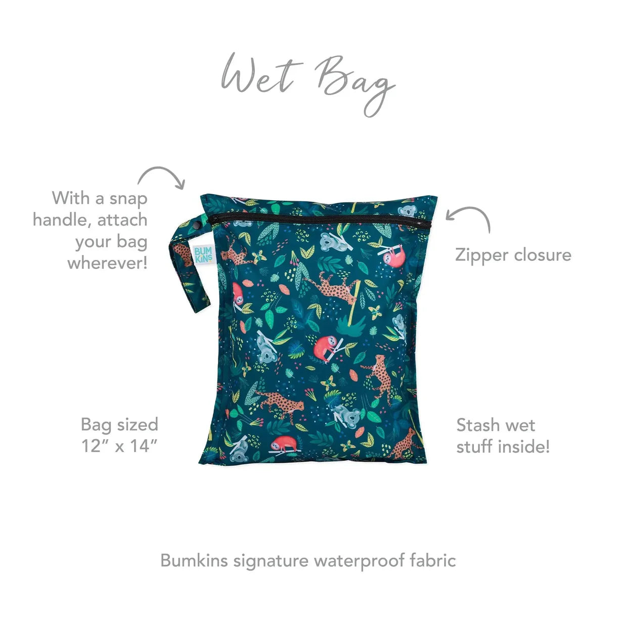 Bumkins Wet Bag - Jungle