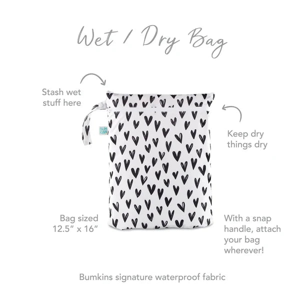 Bumkins Wet Bag - Hearts