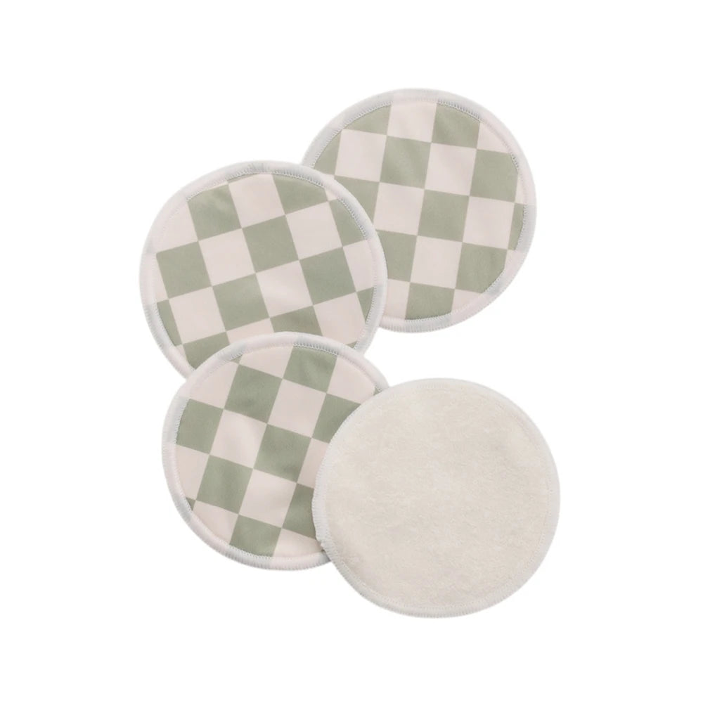 Nestling Breast Pads - Moss Check