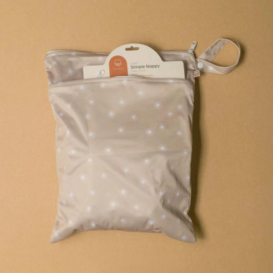 Nestling Double Pocket Wet Bag - Oat Sunshine