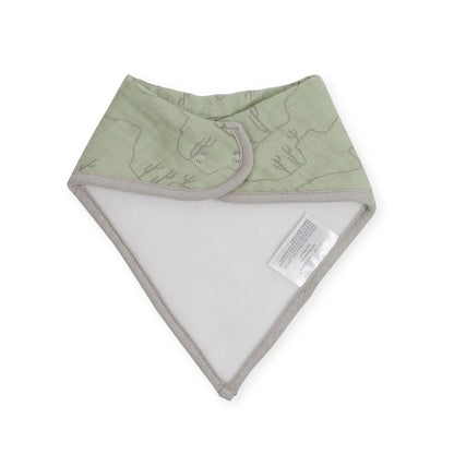 Cotton Muslin Fleece Bandana Bib - 4 Pack - Adobe Checker