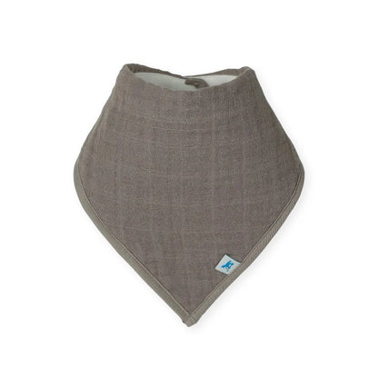 Cotton Muslin Fleece Bandana Bib - 4 Pack - Adobe Checker