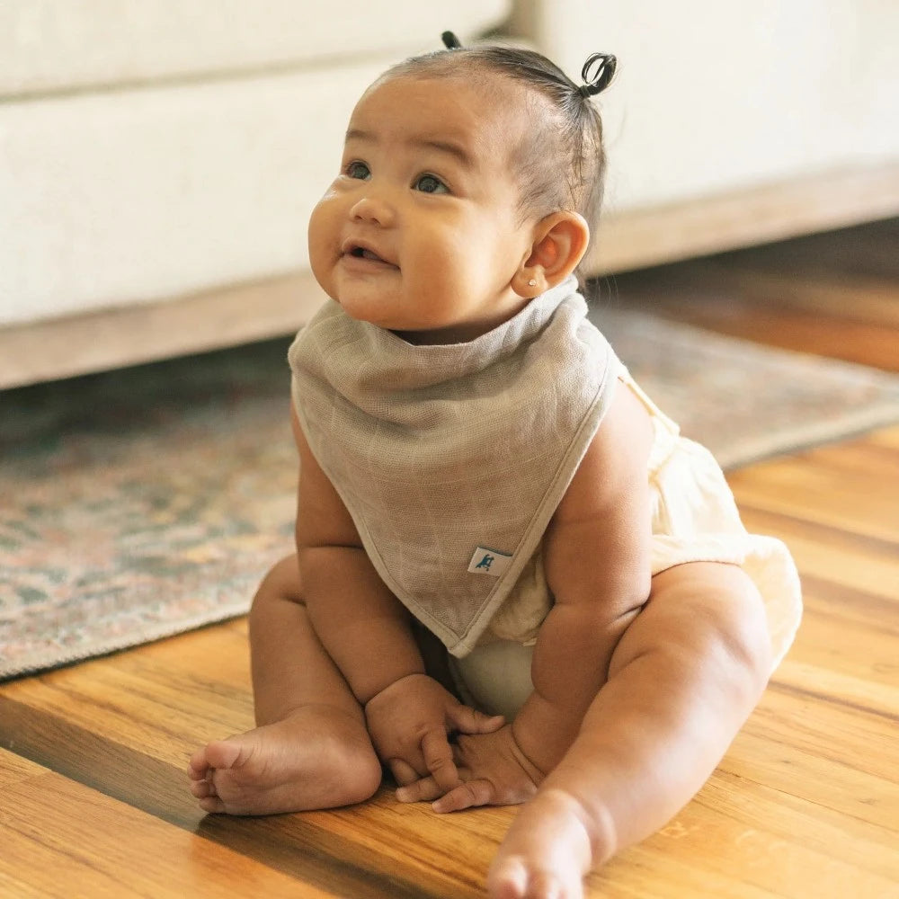 Little Unicorn - Cotton Muslin + Fleece Bandana Bib - 4 Pack
