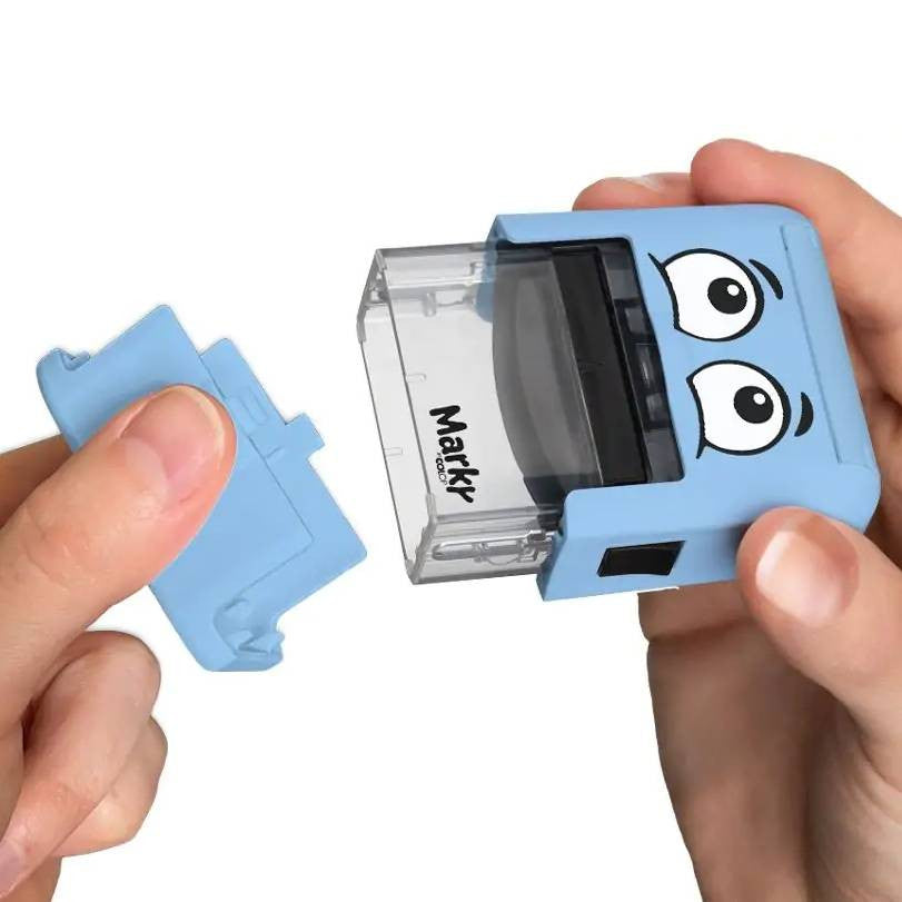 Marky - DIY Naming Textile Stamp ,Washable Labels -  Blue