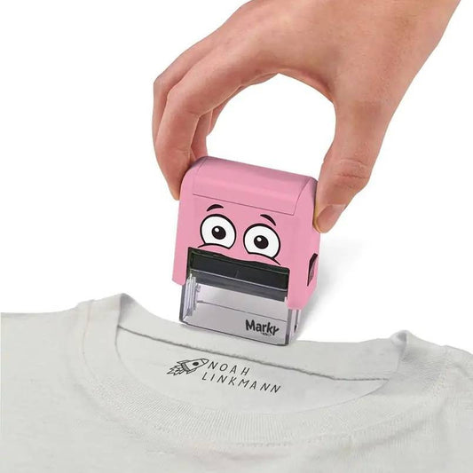 Marky - DIY Naming Textile Stamp ,Washable Labels - Pink