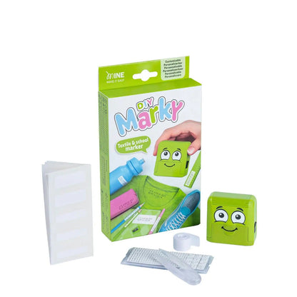 Marky - DIY Naming Textile Stamp ,Washable Labels - Green