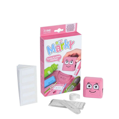 Marky - DIY Naming Textile Stamp ,Washable Labels - Pink