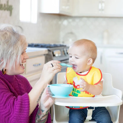 Bumkins Silicone First Feeding Set - Blue