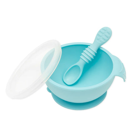 Bumkins Silicone First Feeding Set - Blue
