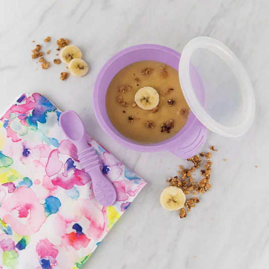 Bumkins Silicone First Feeding Set - Lavender