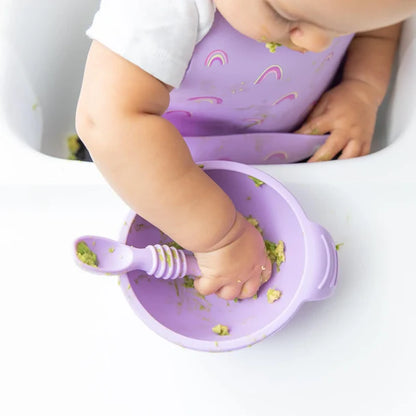 Bumkins Silicone First Feeding Set - Lavender