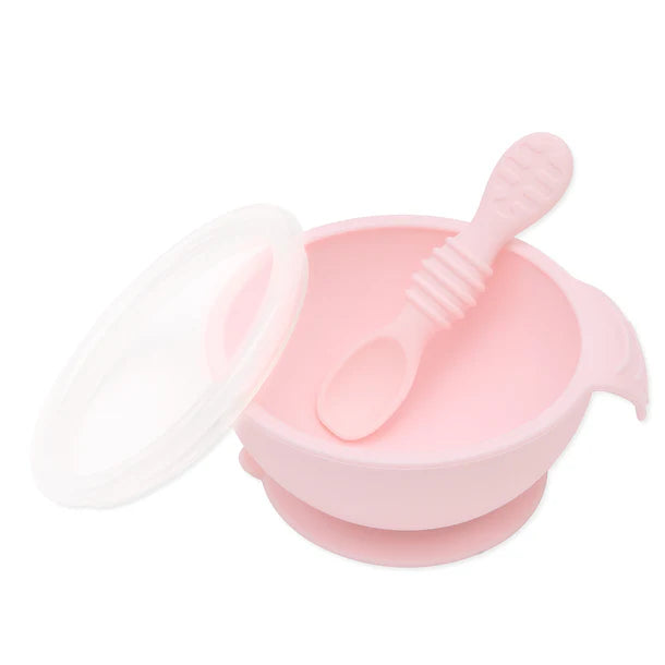 Bumkins Silicone First Feeding Set - Pink