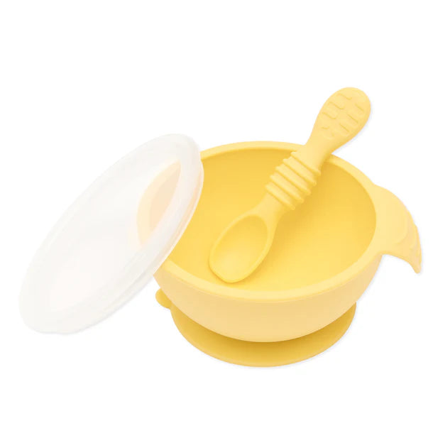 Bumkins Silicone First Feeding Set - Pineapple