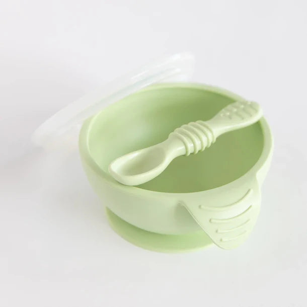 Bumkins Silicone First Feeding Set - Sage