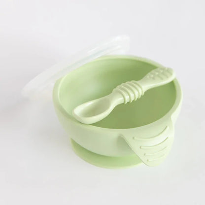 Bumkins Silicone First Feeding Set - Sage