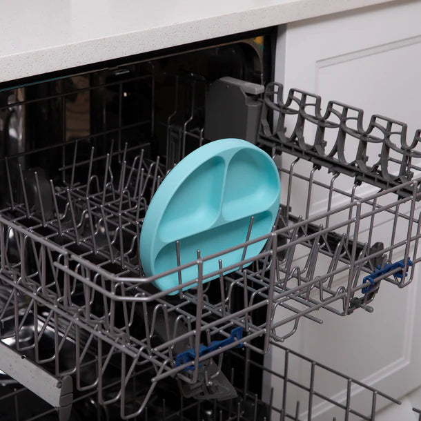 Bumkins Silicone Grip Dish - Blue