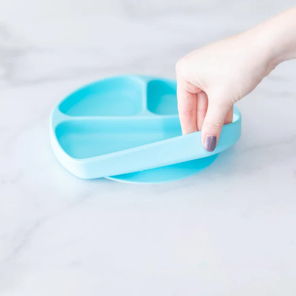 Bumkins Silicone Grip Dish - Blue