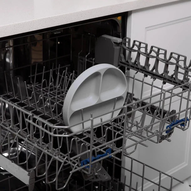 Bumkins Silicone Grip Dish - Gray