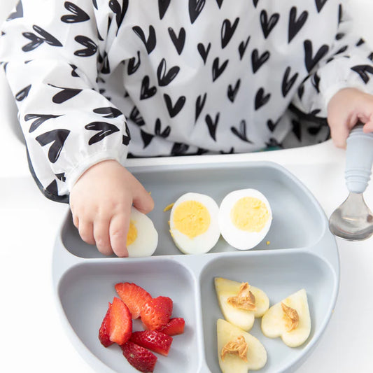 Bumkins Silicone Grip Dish - Gray