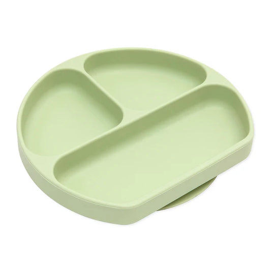 Bumkins Silicone Grip Dish - Green