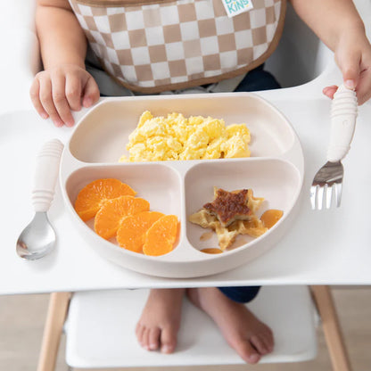 Bumkins Silicone Grip Dish - Sand