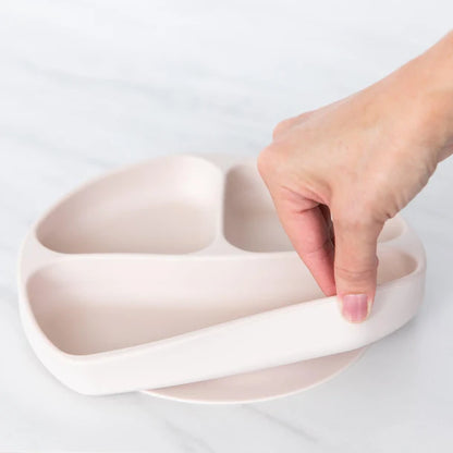 Bumkins Silicone Grip Dish - Sand