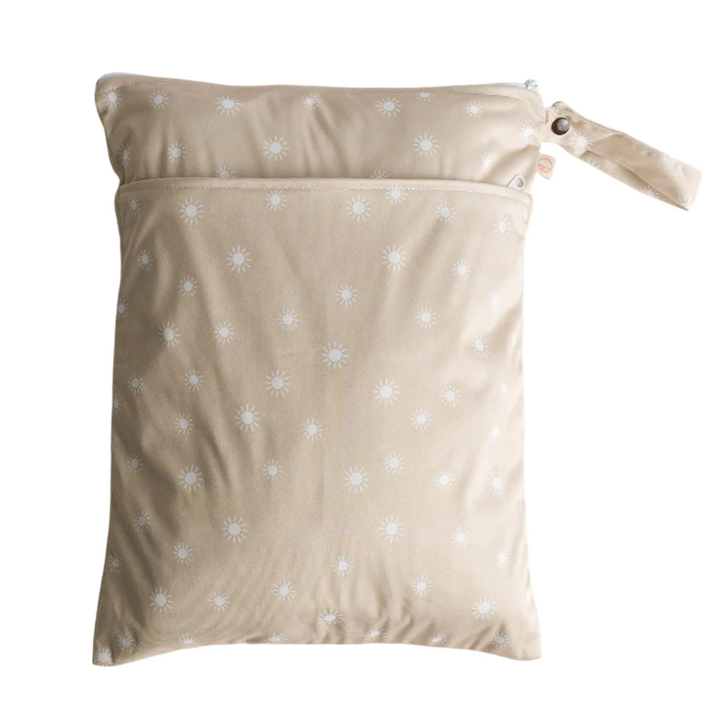 Nestling Double Pocket Wet Bag - Oat Sunshine
