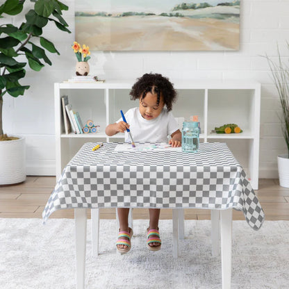 Bumkins Splat Mat- Charcoal Check