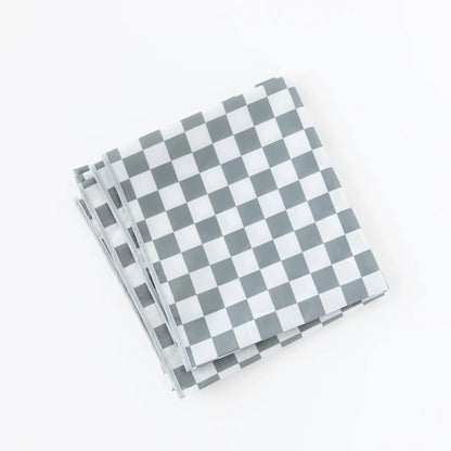 Bumkins Splat Mat- Charcoal Check