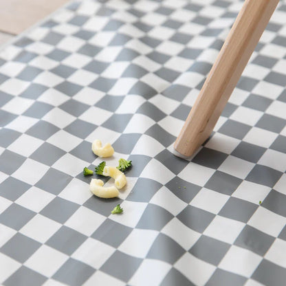 Bumkins Splat Mat- Charcoal Check