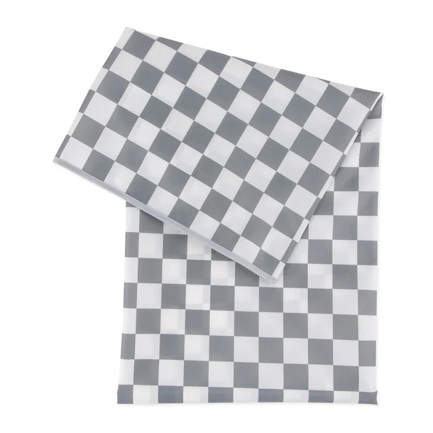 Bumkins Splat Mat- Charcoal Check