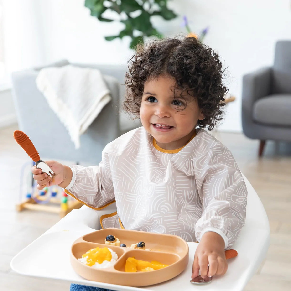 Bumkins Waterproof Sleeved Bib - Wander