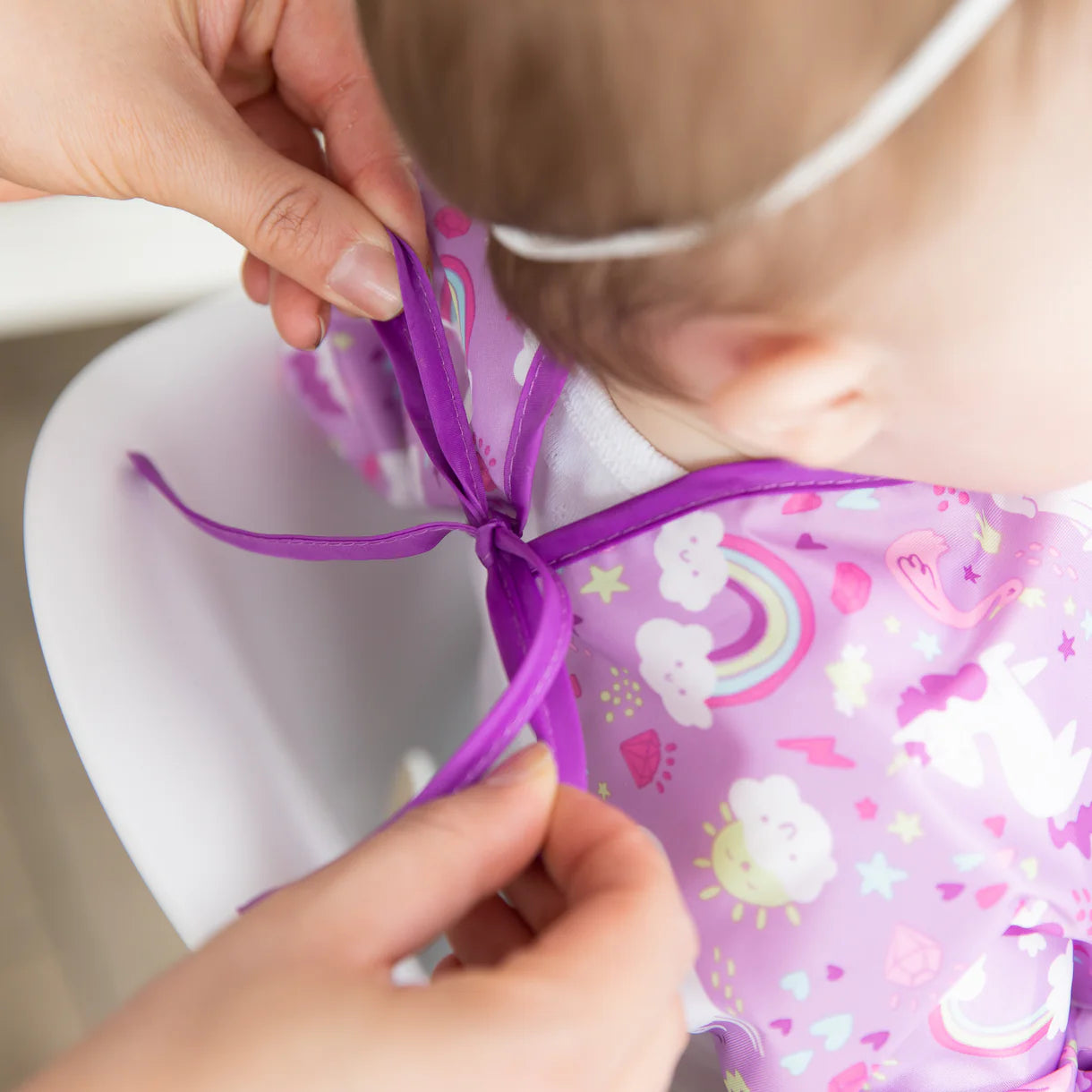 Bumkins Waterproof Sleeved Bib - Unicorns