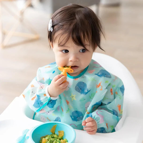 Bumkins Waterproof Sleeved Bib - Ocean Life