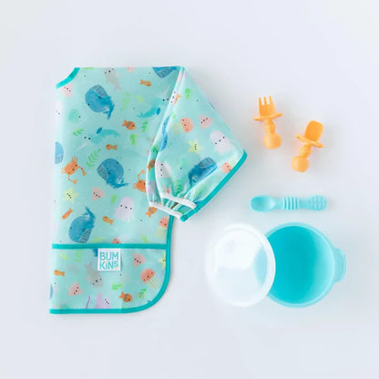 Bumkins Waterproof Sleeved Bib - Ocean Life
