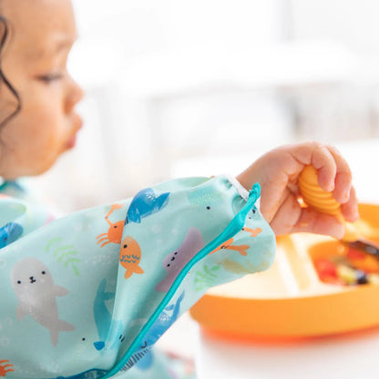 Bumkins Waterproof Sleeved Bib - Ocean Life