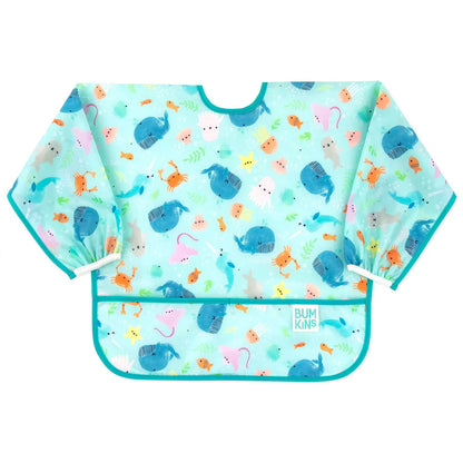 Bumkins Waterproof Sleeved Bib - Ocean Life