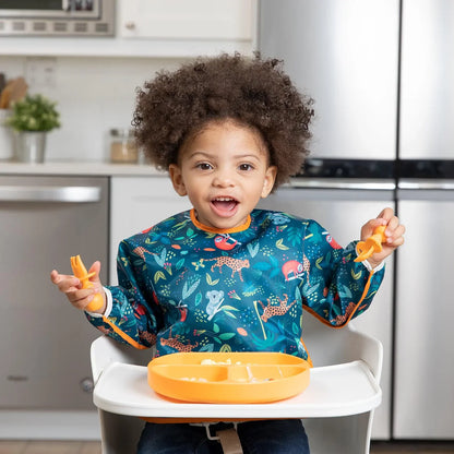 Bumkins Waterproof Sleeved Bib - Jungle