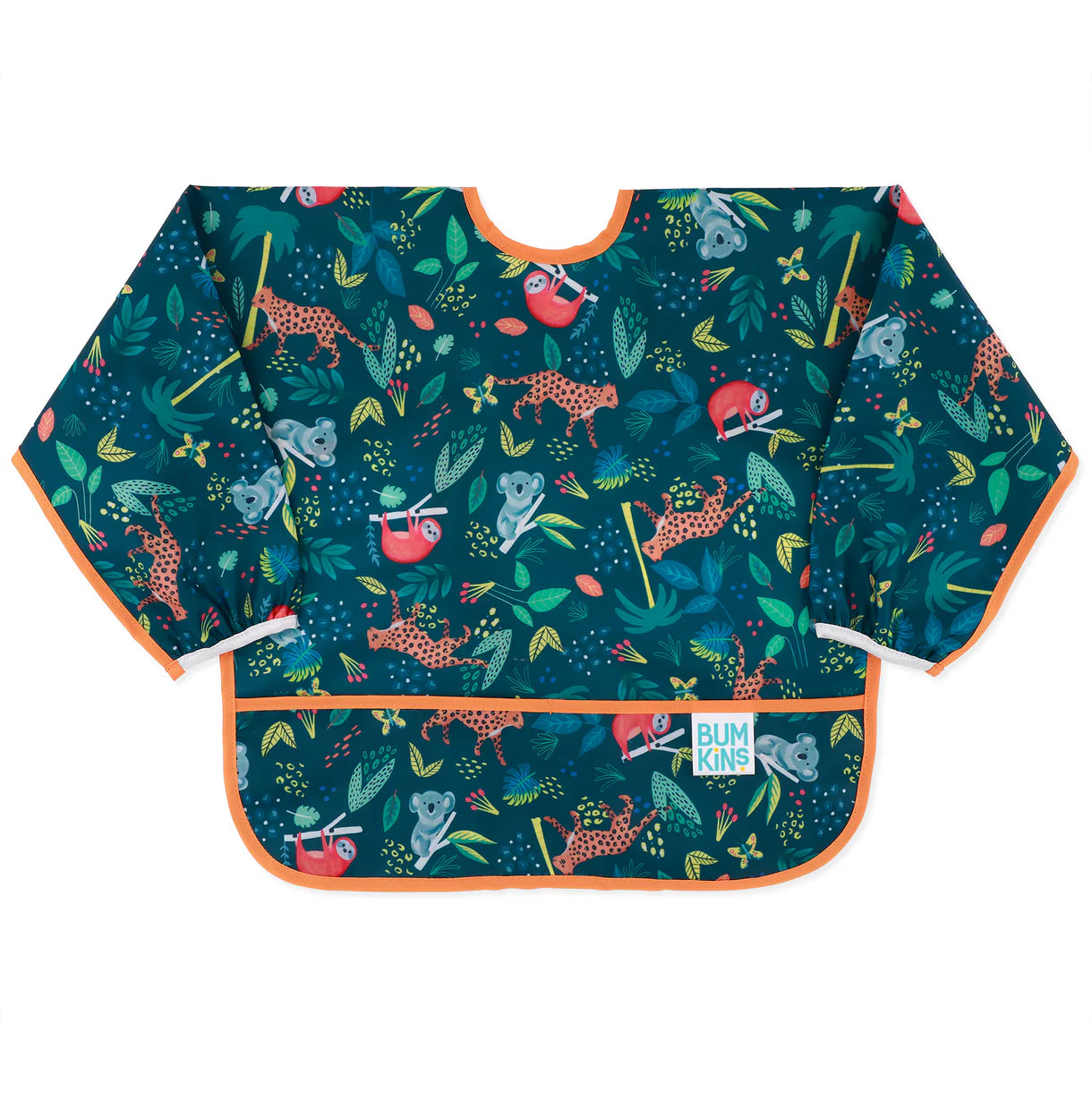 Bumkins Waterproof Sleeved Bib - Jungle
