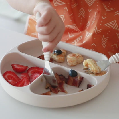 Bumkins Silicone Grip Dish - Blue