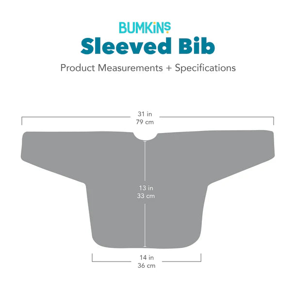 Bumkins Waterproof Sleeved Bib - Wander